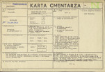 KC - Karta cmentarza, skan nr 1