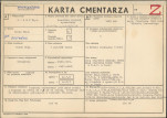 KC - Karta cmentarza, skan nr 1