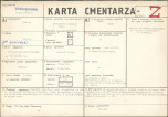 KC - Karta cmentarza, skan nr 1