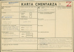 KC - Karta cmentarza, skan nr 1
