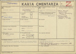KC - Karta cmentarza, skan nr 1