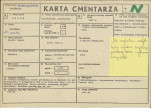 KC - Karta cmentarza, skan nr 1