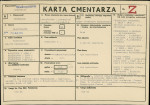 KC - Karta cmentarza, skan nr 1