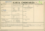 KC - Karta cmentarza, skan nr 1