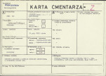 KC - Karta cmentarza, skan nr 1