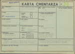 KC - Karta cmentarza, skan nr 1