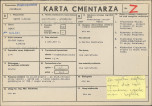 KC - Karta cmentarza, skan nr 1
