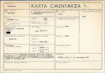 KC - Karta cmentarza, skan nr 1