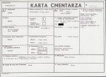 KC - Karta cmentarza, skan nr 1