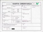 KC - Karta cmentarza, skan nr 1