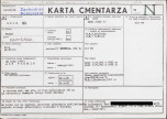 KC - Karta cmentarza, skan nr 1