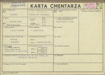 KC - Karta cmentarza, skan nr 1