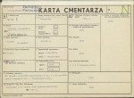 KC - Karta cmentarza, skan nr 1