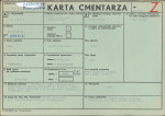 KC - Karta cmentarza, skan nr 1