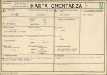 KC - Karta cmentarza, skan nr 1