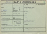 KC - Karta cmentarza, skan nr 1