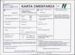 KC - Karta cmentarza, skan nr 1