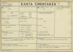 KC - Karta cmentarza, skan nr 1