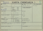 KC - Karta cmentarza, skan nr 1