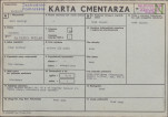 KC - Karta cmentarza, skan nr 1