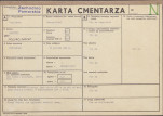 KC - Karta cmentarza, skan nr 1