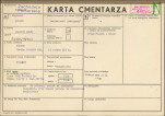 KC - Karta cmentarza, skan nr 1