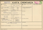KC - Karta cmentarza, skan nr 1