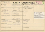 KC - Karta cmentarza, skan nr 1