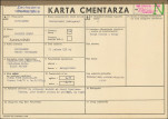 KC - Karta cmentarza, skan nr 1