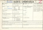 KC - Karta cmentarza, skan nr 1