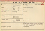 KC - Karta cmentarza, skan nr 1