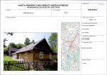 Karta obiektu niewpisanego do rejestru, skan nr 1