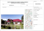 Karta obiektu niewpisanego do rejestru, skan nr 1