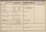 KC - Karta cmentarza, skan nr 1