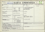 KC - Karta cmentarza, skan nr 1