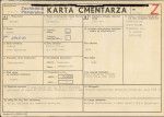 KC - Karta cmentarza, skan nr 1