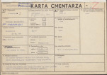 KC - Karta cmentarza, skan nr 1
