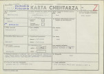 KC - Karta cmentarza, skan nr 1