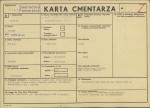 KC - Karta cmentarza, skan nr 1