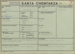 KC - Karta cmentarza, skan nr 1