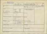KC - Karta cmentarza, skan nr 1