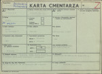 KC - Karta cmentarza, skan nr 1
