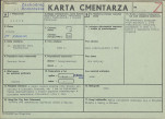 KC - Karta cmentarza, skan nr 1