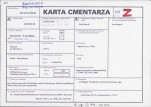 KC - Karta cmentarza, skan nr 1