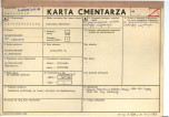 KC - Karta cmentarza, skan nr 1